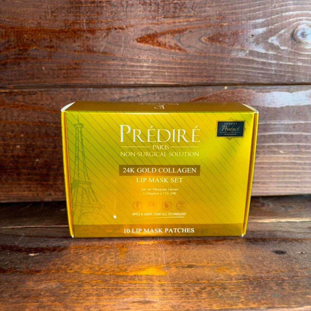 Predire paris 24k gold collagen lip mask set